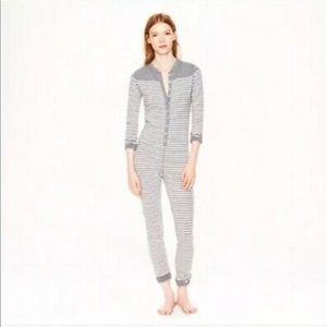 J Crew striped onesie pajamas